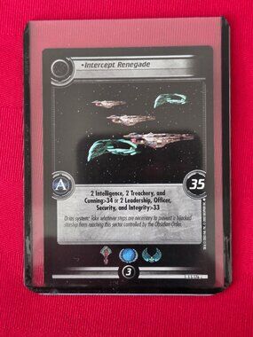 2002 STAR TREK, INTERCEPT RENEGADE CARD!!!